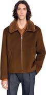 SANDRO Wool and cashmere jacket