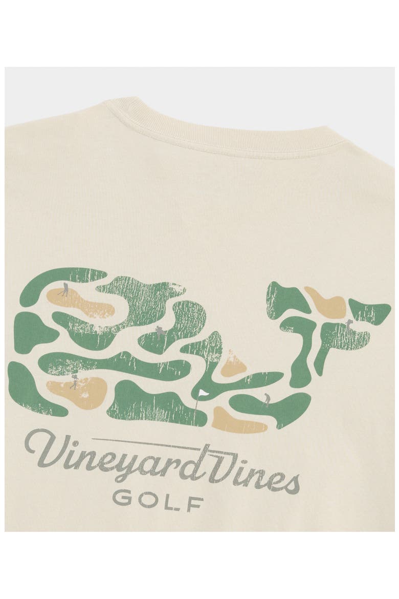 Golf Course Whale Graphic Pocket T-Shirt, Alternate, color, STONE