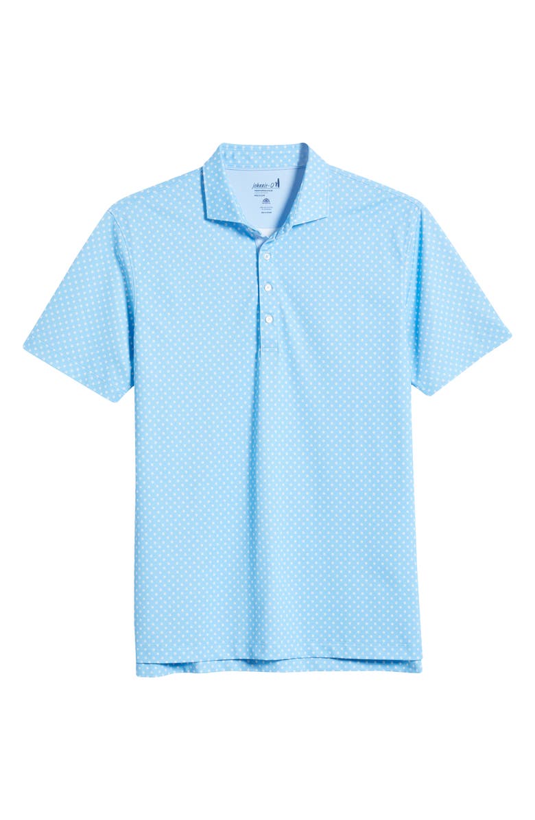 johnnie-O Daisy Neat Floral PREP-FORMANCE Golf Polo, Alternate, color, Maliblu