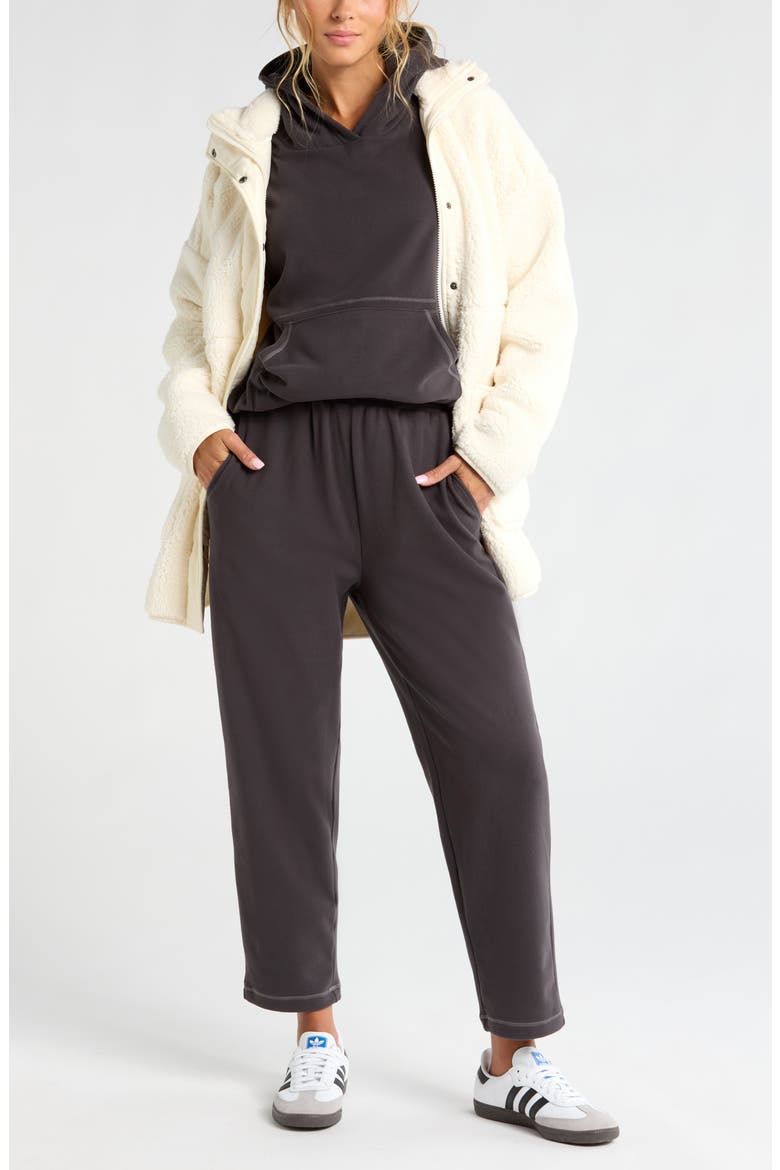 Micro Fleece Joggers, Alternate, color, GREY FORGED