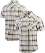 Darius Rucker Collection by Fanatics Men's Darius Rucker Collection by Fanatics Navy Detroit Tigers Plaid Full-Snap Shirt