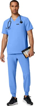 JAANUU Osmo Men's 8-Pocket Classic Scrub Jogger