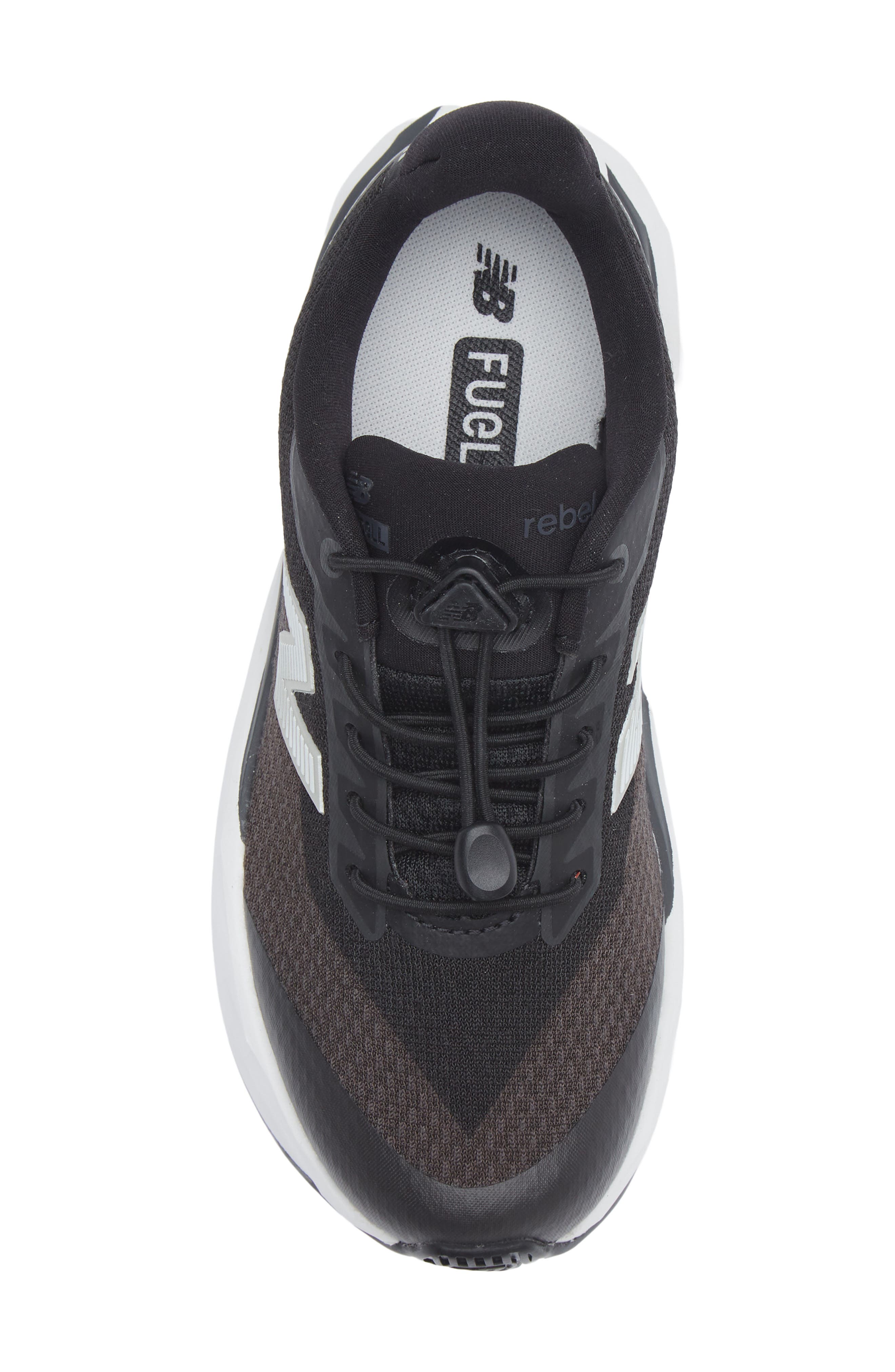 New Balance Kids' FuelCell Rebel Sneaker, Alternate, color, Black/ White