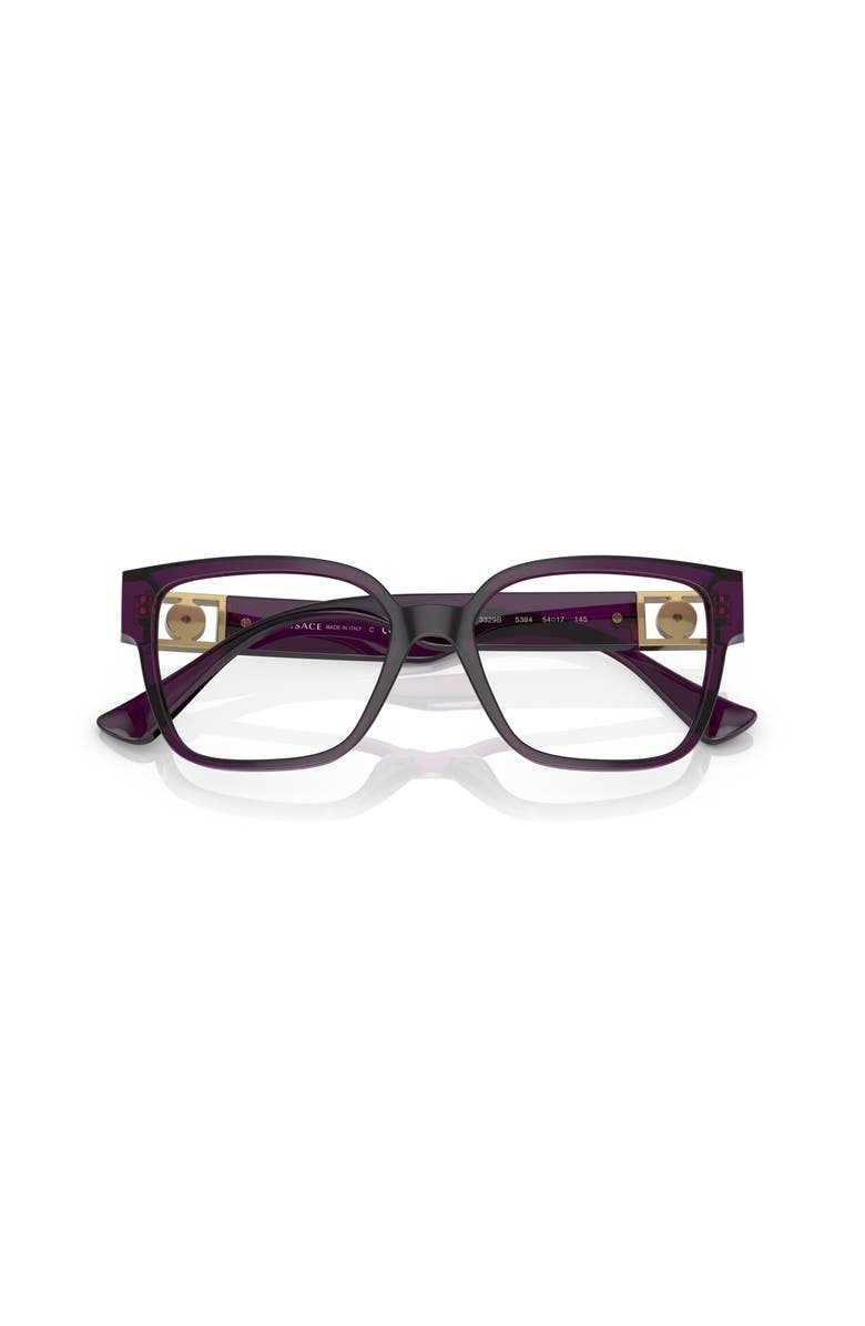 Versace 54mm Square optical glasses, Alternate, color, Violet