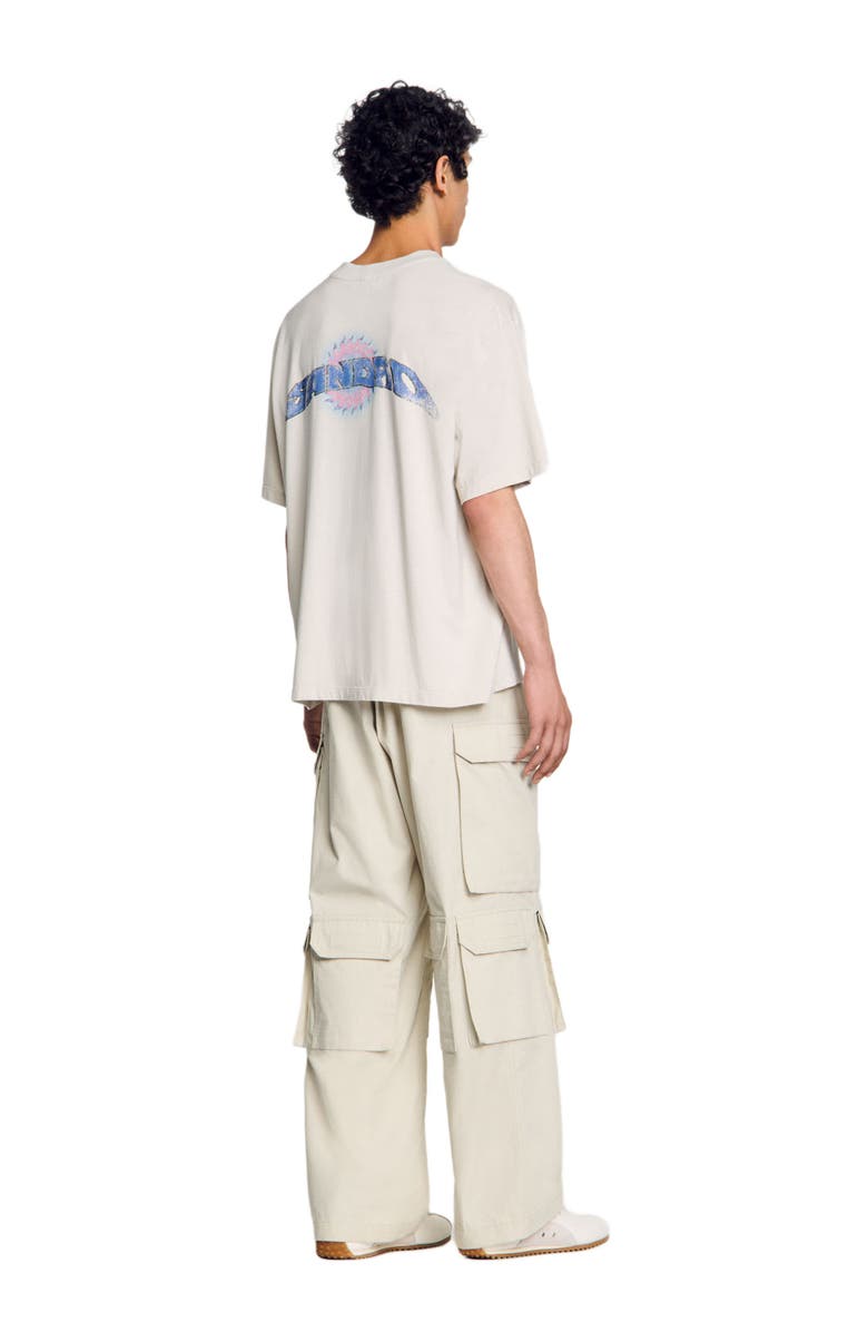 SANDRO Sun motif T-shirt, Alternate, color, 