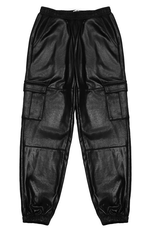 MIA New York Kids' Metallic French Terry Cargo Sweatpants in Black  product