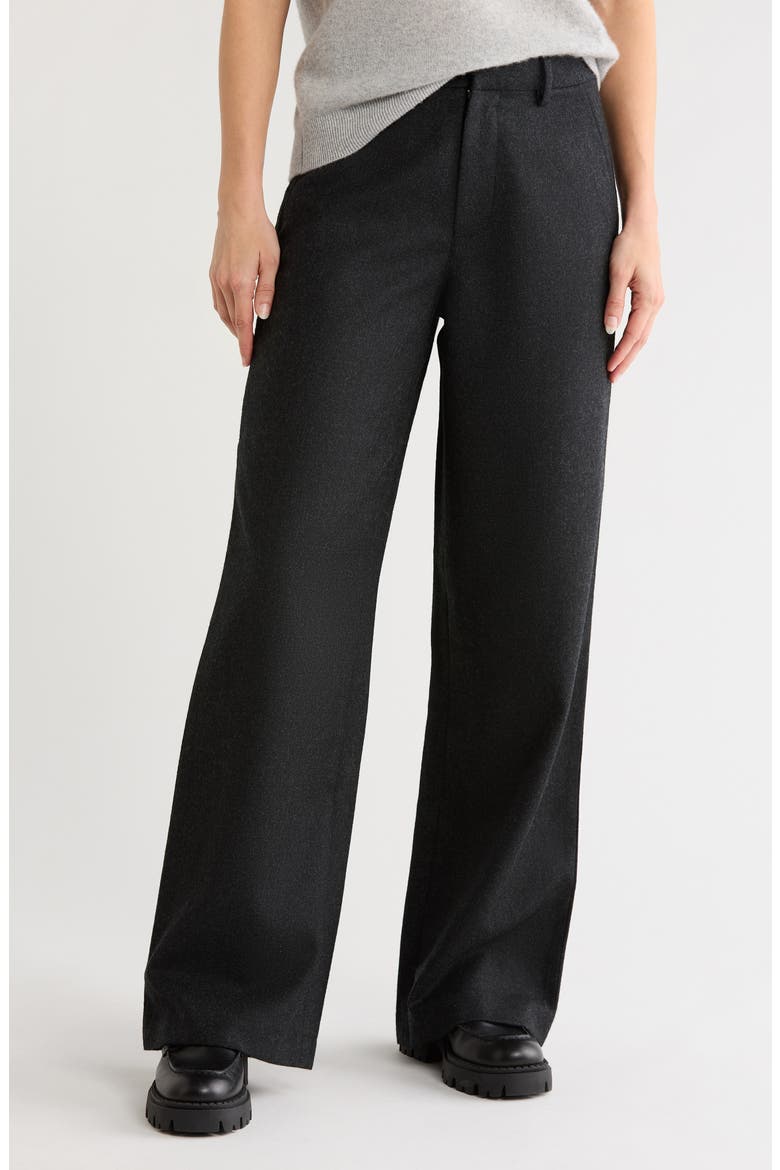 Kerra Wide Leg Pants, Main, color, CHARCOAL BLACK