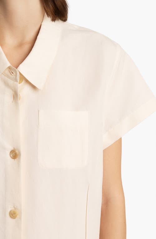 Khaite Effy Silk And Cotton-blend Organza Midi Shirt Dress In Neutral