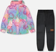 Deux par Deux Girl Two-Piece Mid-Season Smileys Outerwear Set