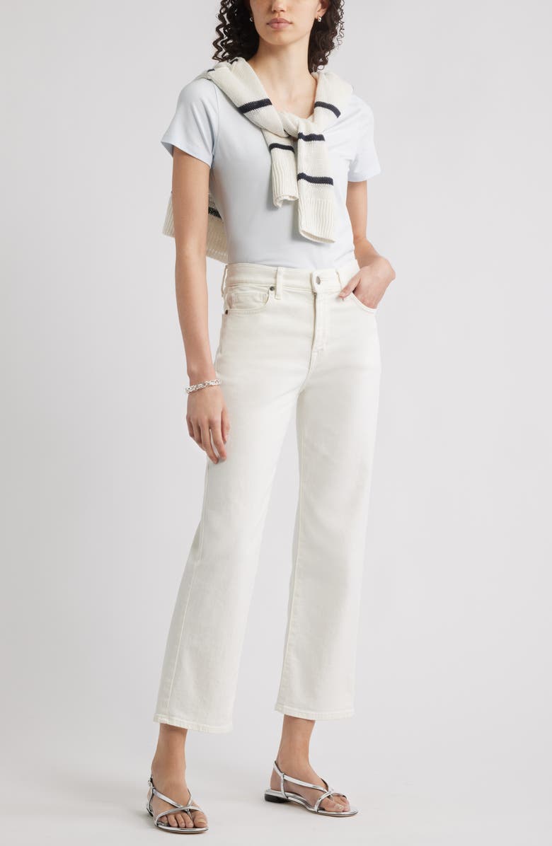 Nordstrom Everyday V-Neck Pima Cotton Blend T-Shirt, Alternate, color, Blue Fade