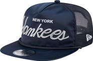 New Era Men's New Era Navy New York Yankees Retro Satin Script Golfer Adjustable Hat