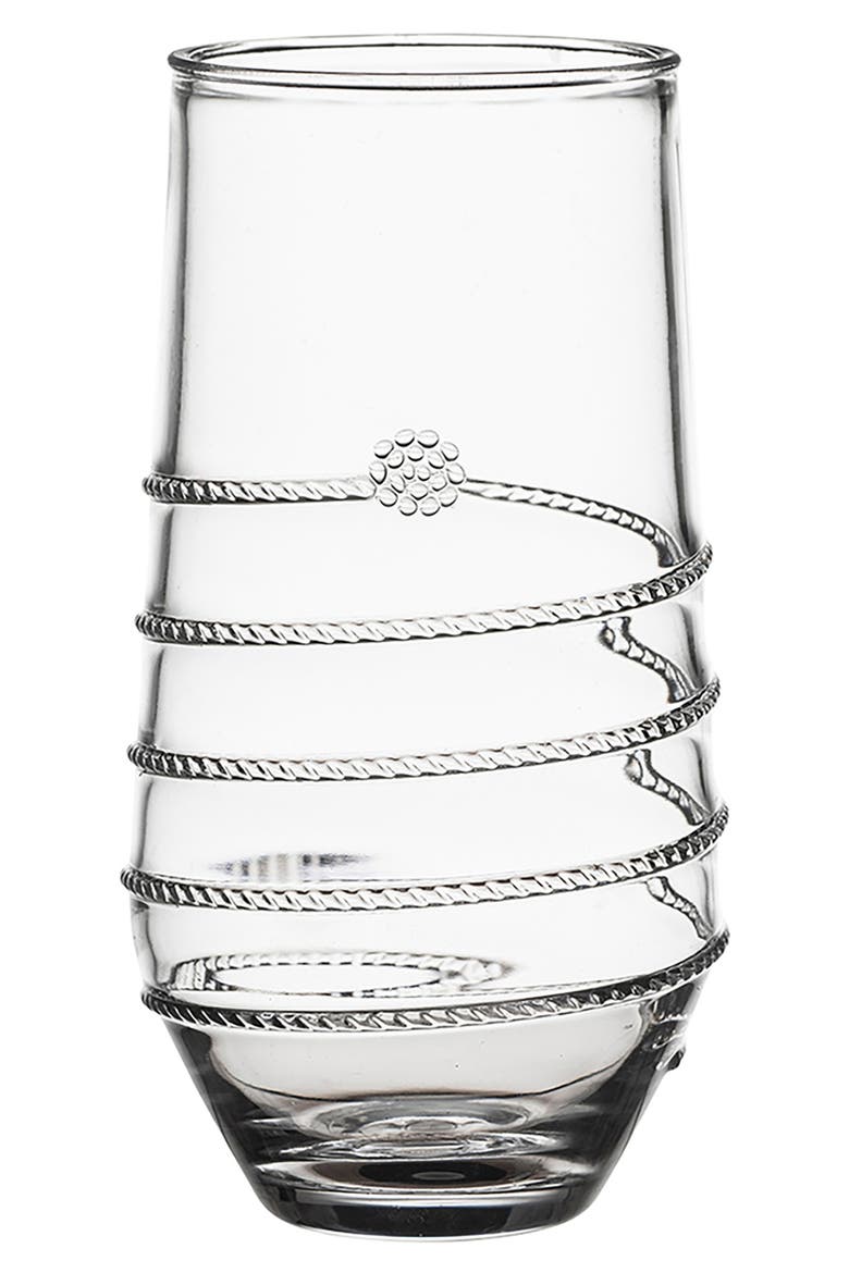 Amalia Acrylic Set of 4 Large Tumblers, Alternate, color, CLEAR
