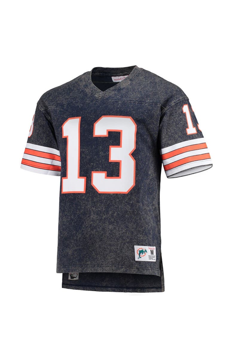 Mitchell & Ness Men's Mitchell & Ness Dan Marino Navy Miami Dolphins Retired Player Name & Number Acid Wash T-Shirt, Alternate, color, 