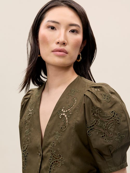 REBECCA TAYLOR REBECCA TAYLOR RAQUEL TWILL SHIRT