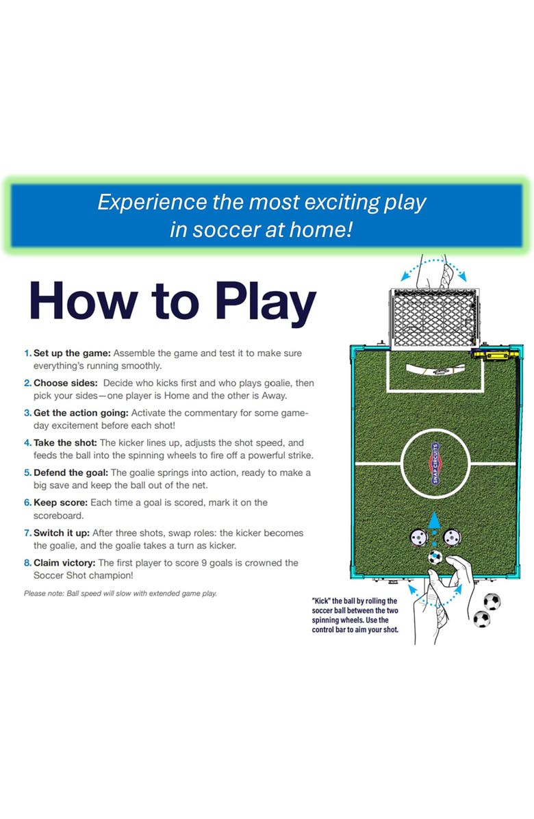 Snap Circuits Soccer Shot Wire Tabletop Game, Alternate, color, Multicolored