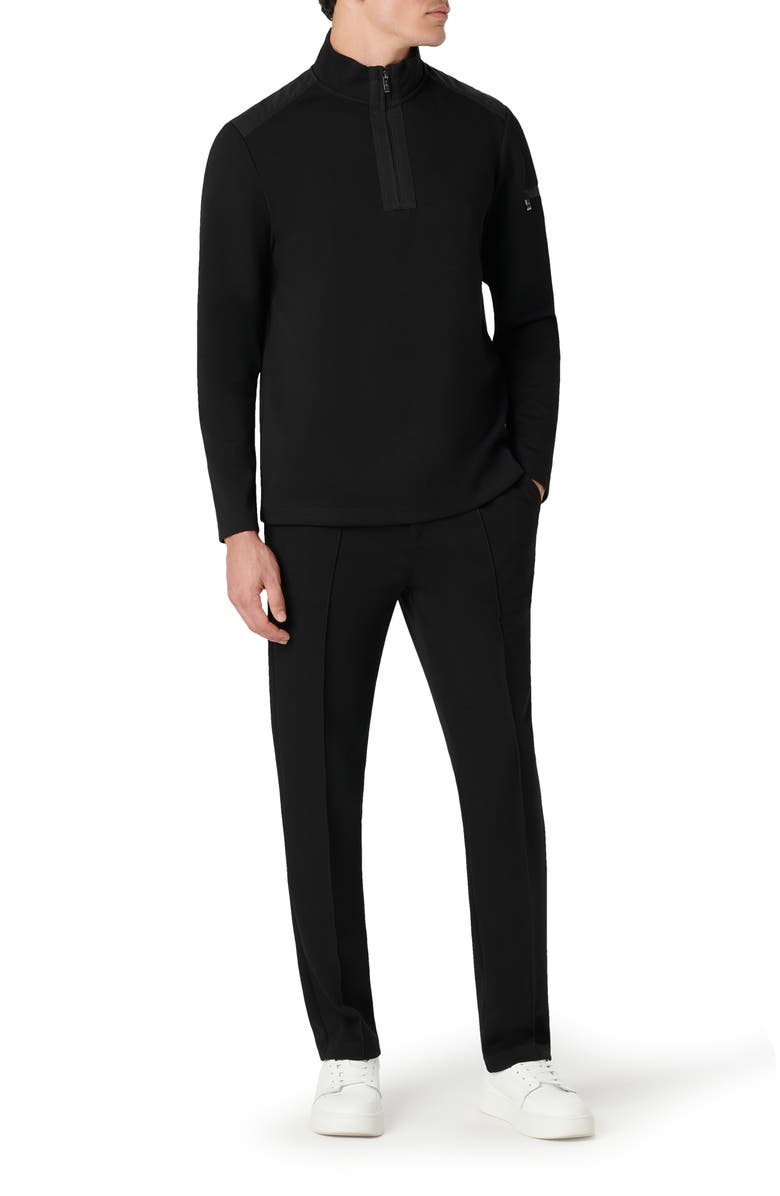 Bugatchi Soft Touch Quarter Zip Pullover, Alternate, color, 