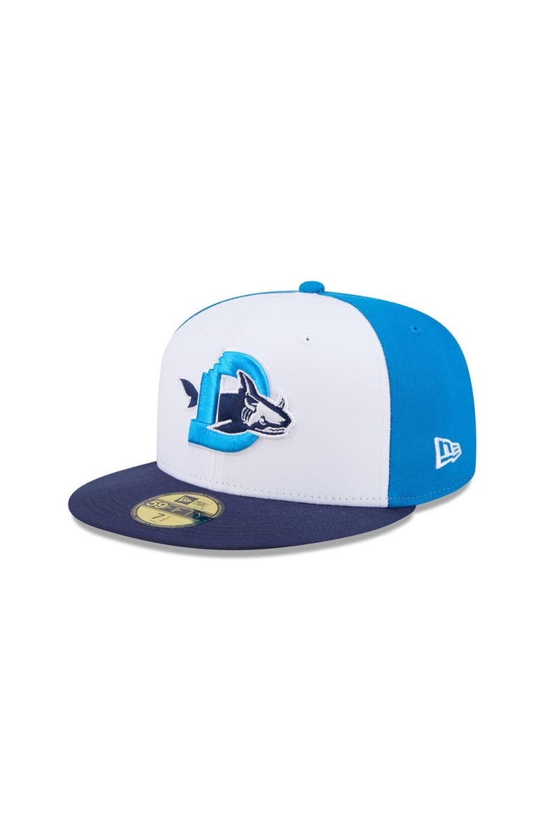 New Era Men's New Era  White Durham Bulls Theme Nights 59FIFTY Fitted Hat, Main, color, 