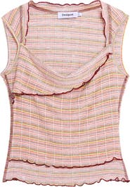 Desigual Lettuce Edge Sleeveless Top