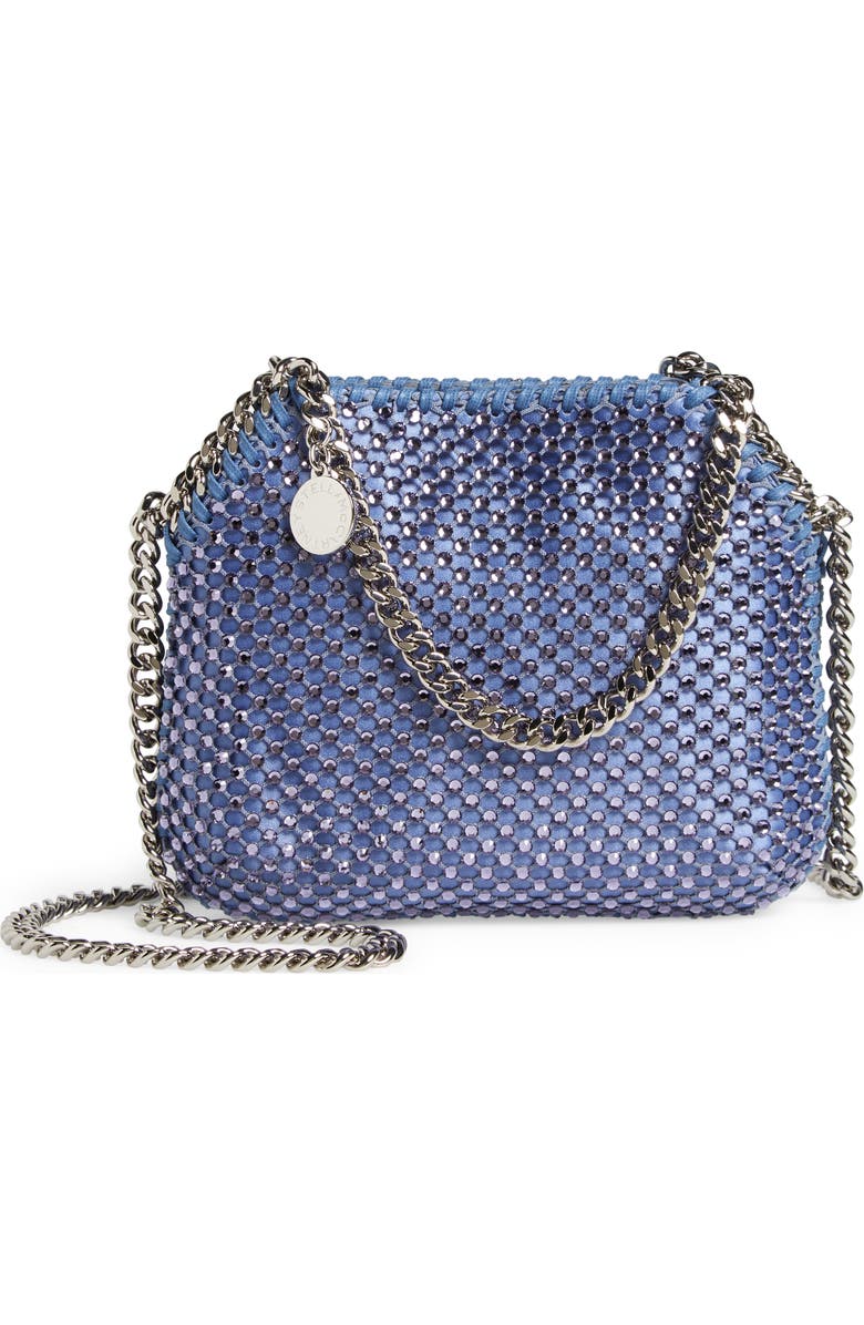 Stella McCartney Tiny Falabella Crystal Mesh Tote, Main, color,