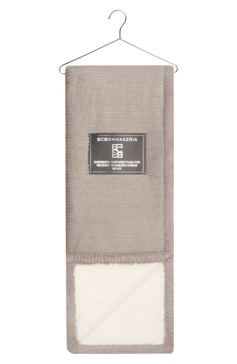 BCBG Reversible Throw Blanket, Alternate, color, 