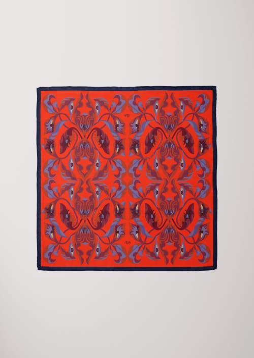 Alas Small Bandana Silk Scarf In Red