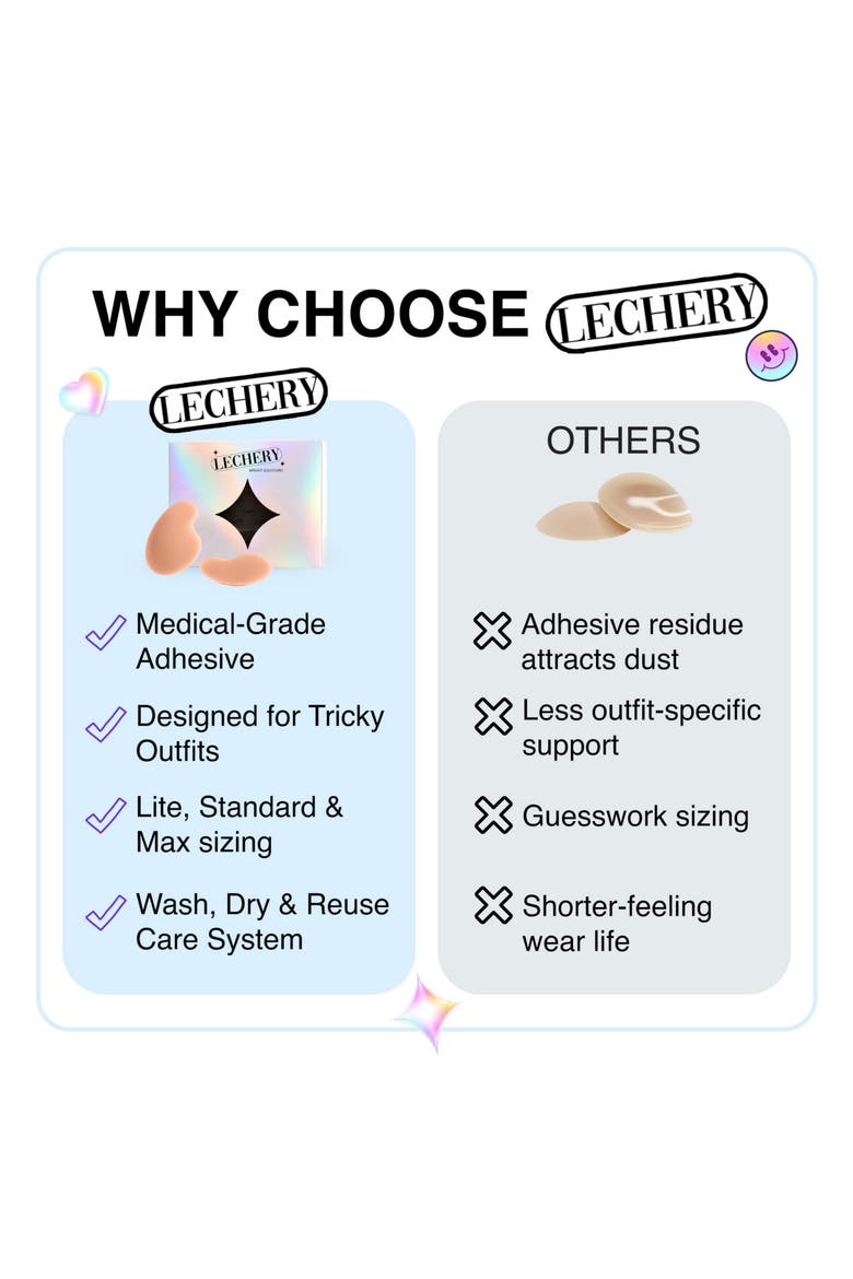 Allstick Push Up Adhesive Reusable Silicone Breast Nipple Covers, Alternate, color, Chai