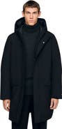 SANDRO Zip-up hooded parka