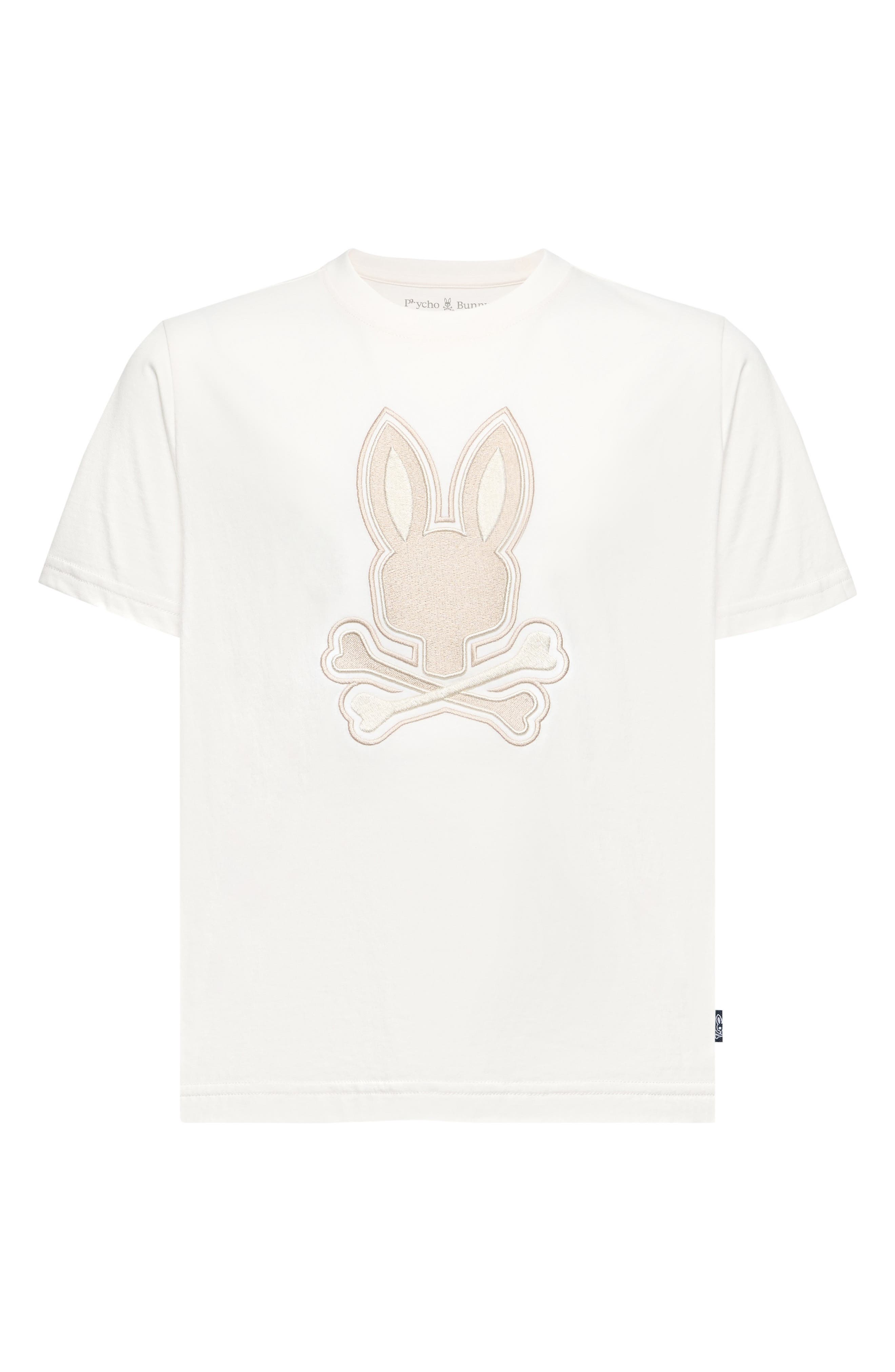 Psycho Bunny Kids' New Castle Embroidered Cotton T-Shirt