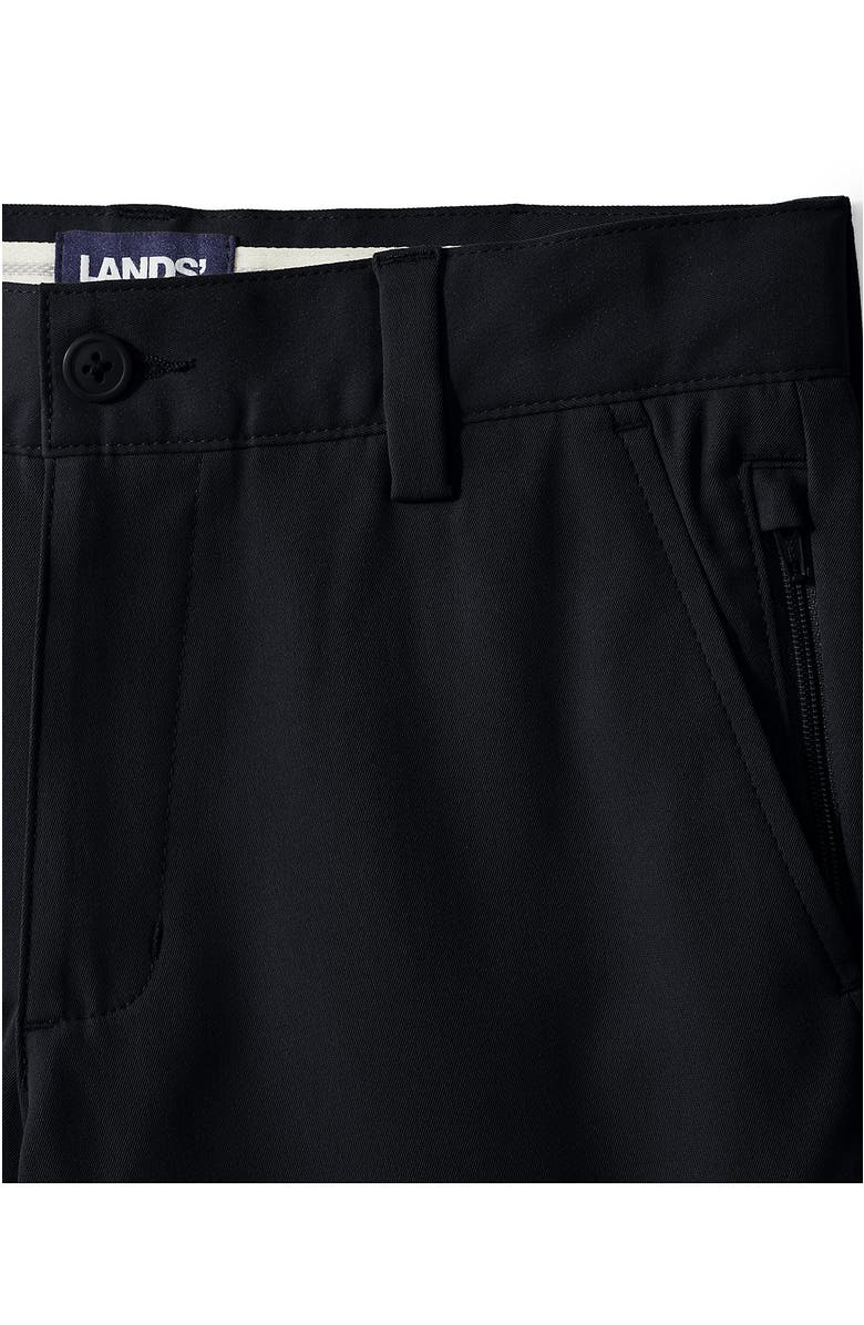 Lands' End School Uniform Boys Active Chino Shorts, Alternate, color, Black