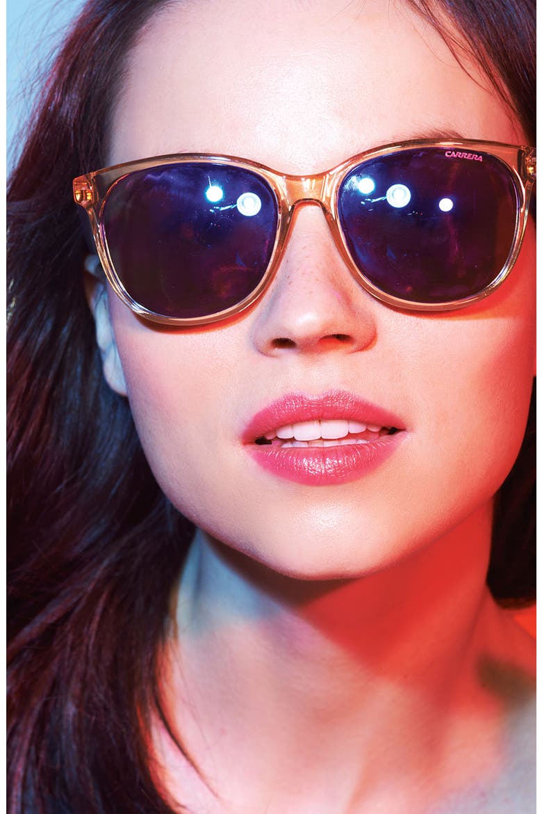 56 mm Sunglasses, Alternate, color, HAVANA