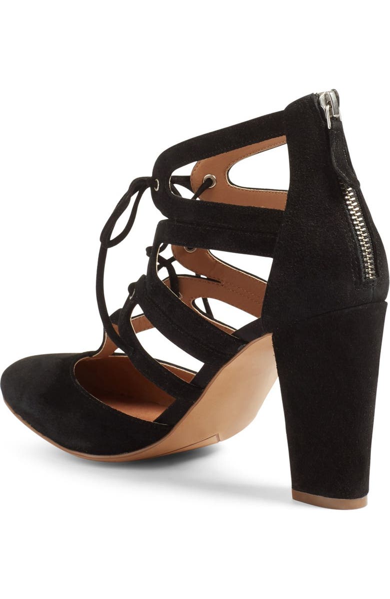 Halogen<sup>®</sup> 'Sydney' Block Heel Ghillie Pump, Alternate, color,