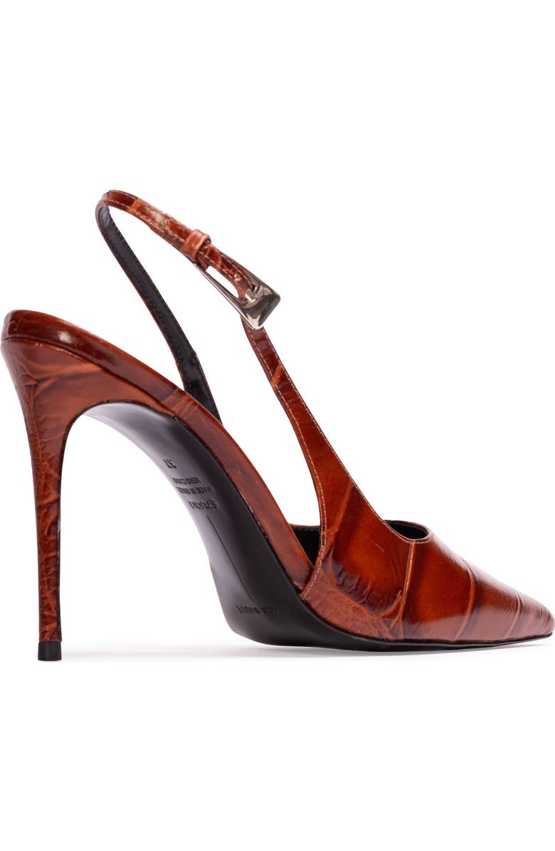 BLACK SUEDE STUDIO Branca 100 Slingback Pump, Alternate, color, Cappuccino Croc