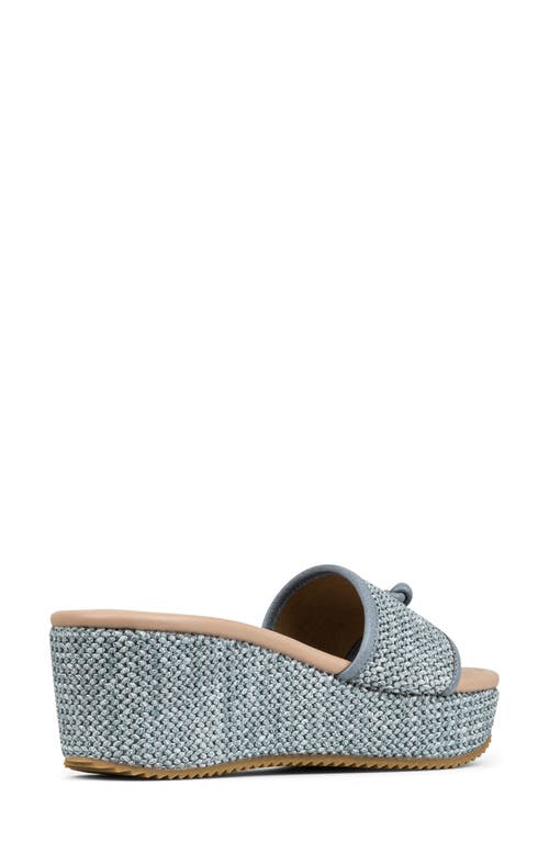 Donald Pliner Silli Platform Wedge Sandal In Denim