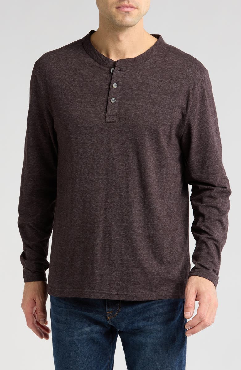 Coastaoro Melangia Knit Henley, Main, color, Taupe