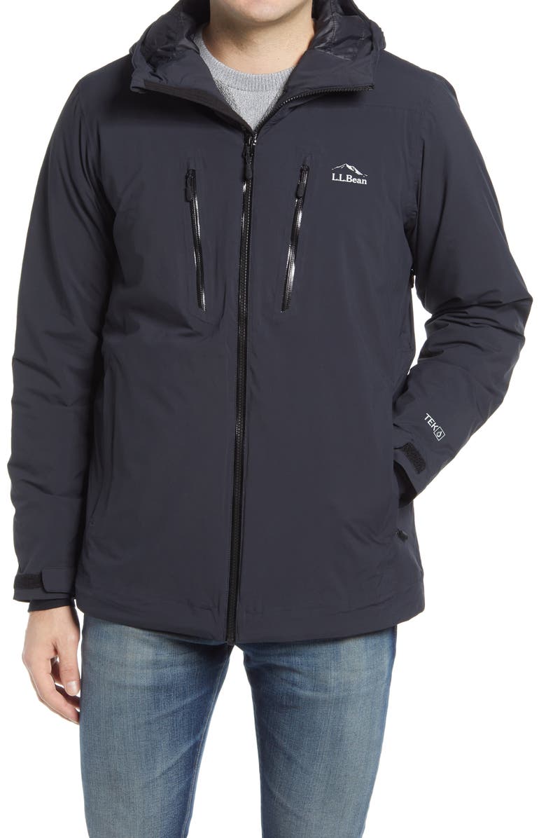 L.L.Bean Men's Waterproof Packaway Jacket, Alternate, color, Black