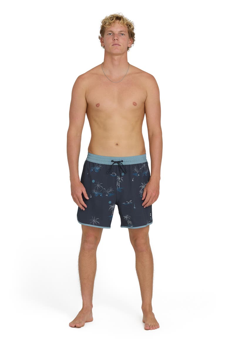 Seventy Three Layback Swim Trunks, Alternate, color, TRUE NAVY