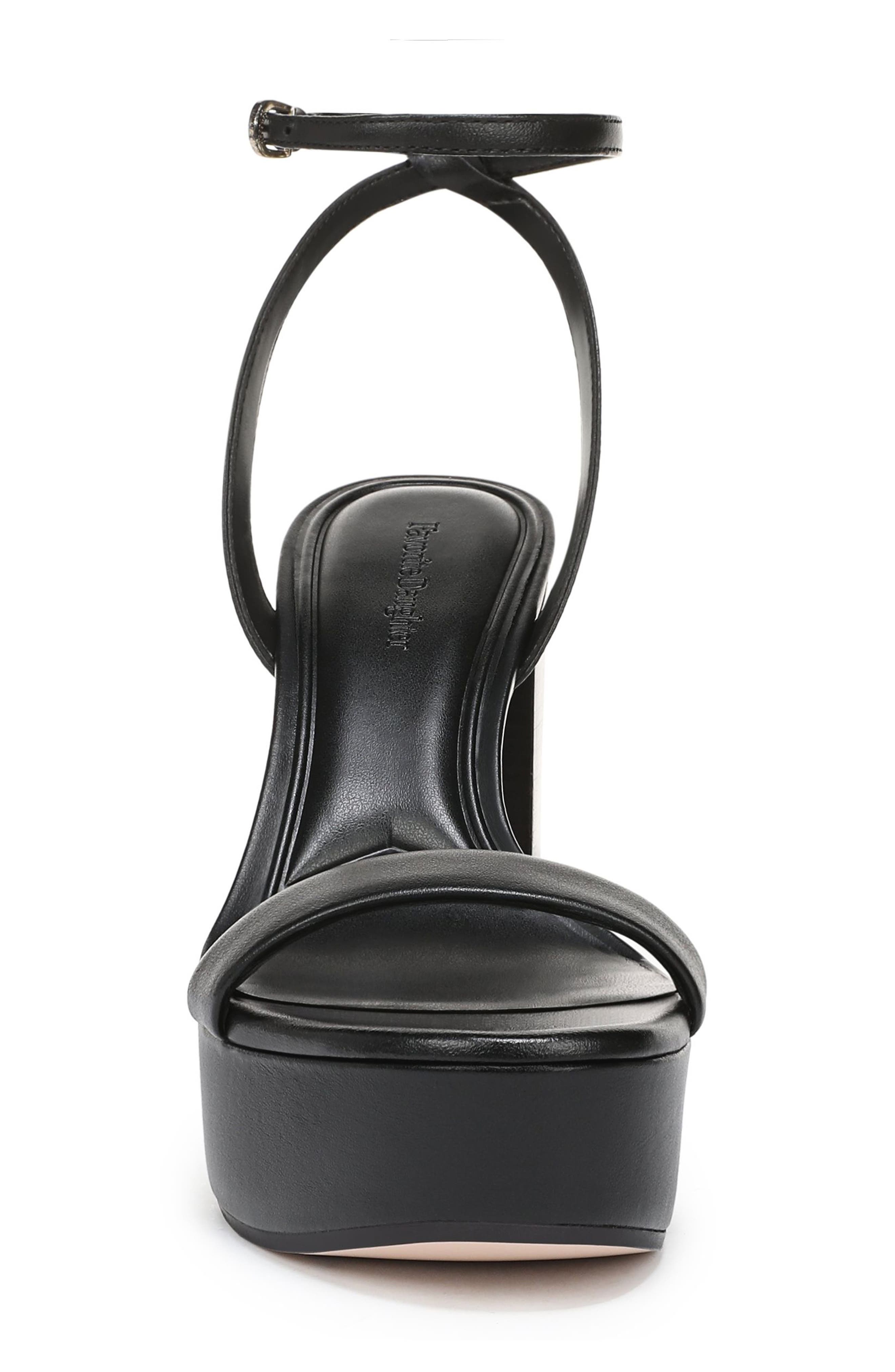 Favorite Daughter Ruby Ankle Strap Platform Sandal, Alternate, color, Black