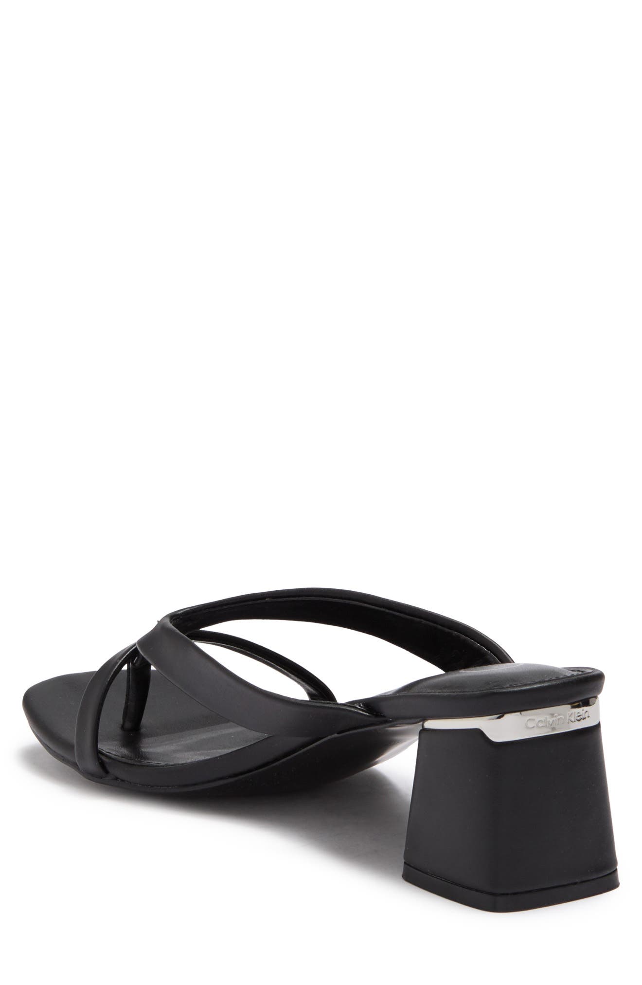 Calvin Klein Umia Thong Block Heel Sandal, Alternate, color, 