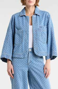 Democracy Picked Jacquard Denim Jacket
