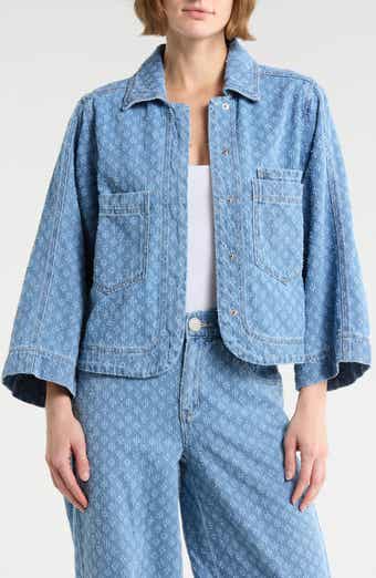 Democracy Picked Jacquard Denim Jacket