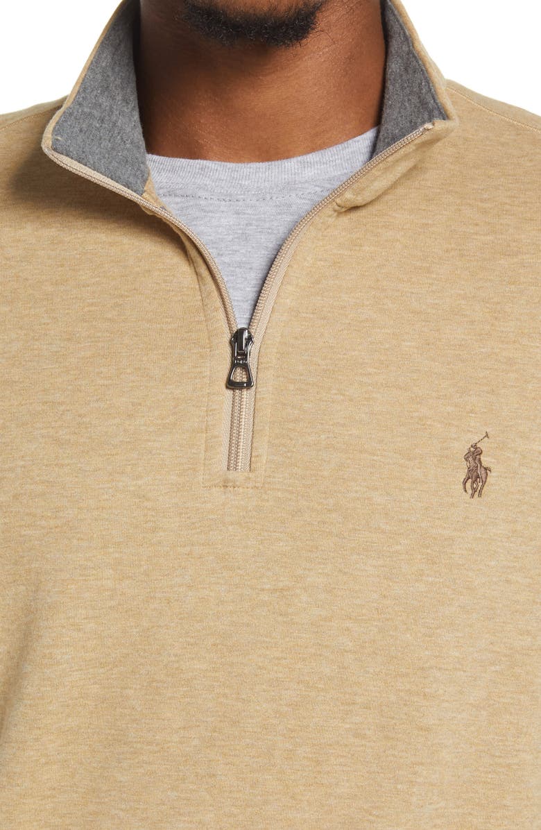 Polo Ralph Lauren Men's Double Knit Jersey Half Zip Pullover, Alternate, color, 
