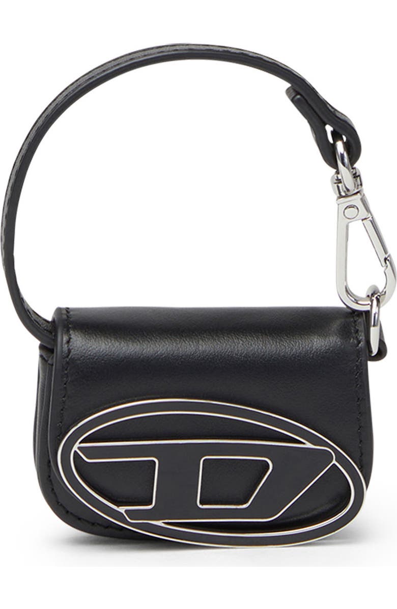 DIESEL<sup>®</sup> Micro 1DR Leather Bag Charm, Main, color,