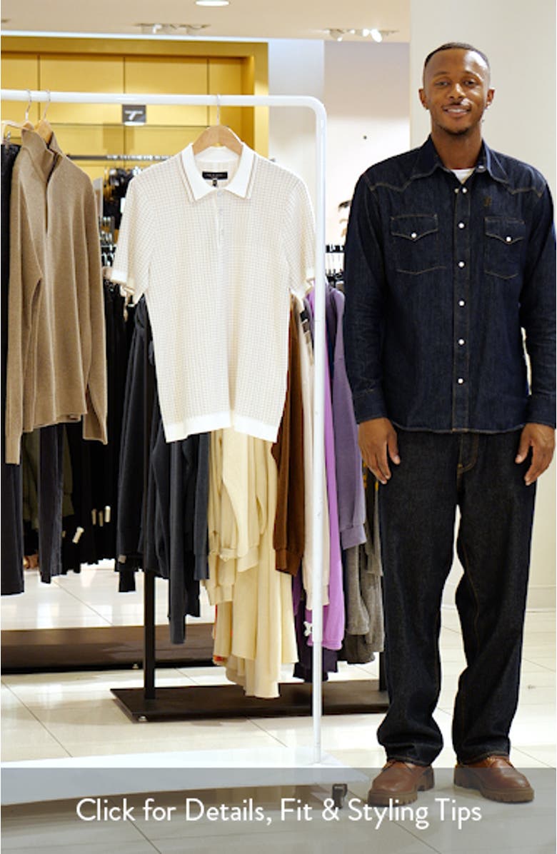 Harvey Rib Polo Sweater, sales video thumbnail