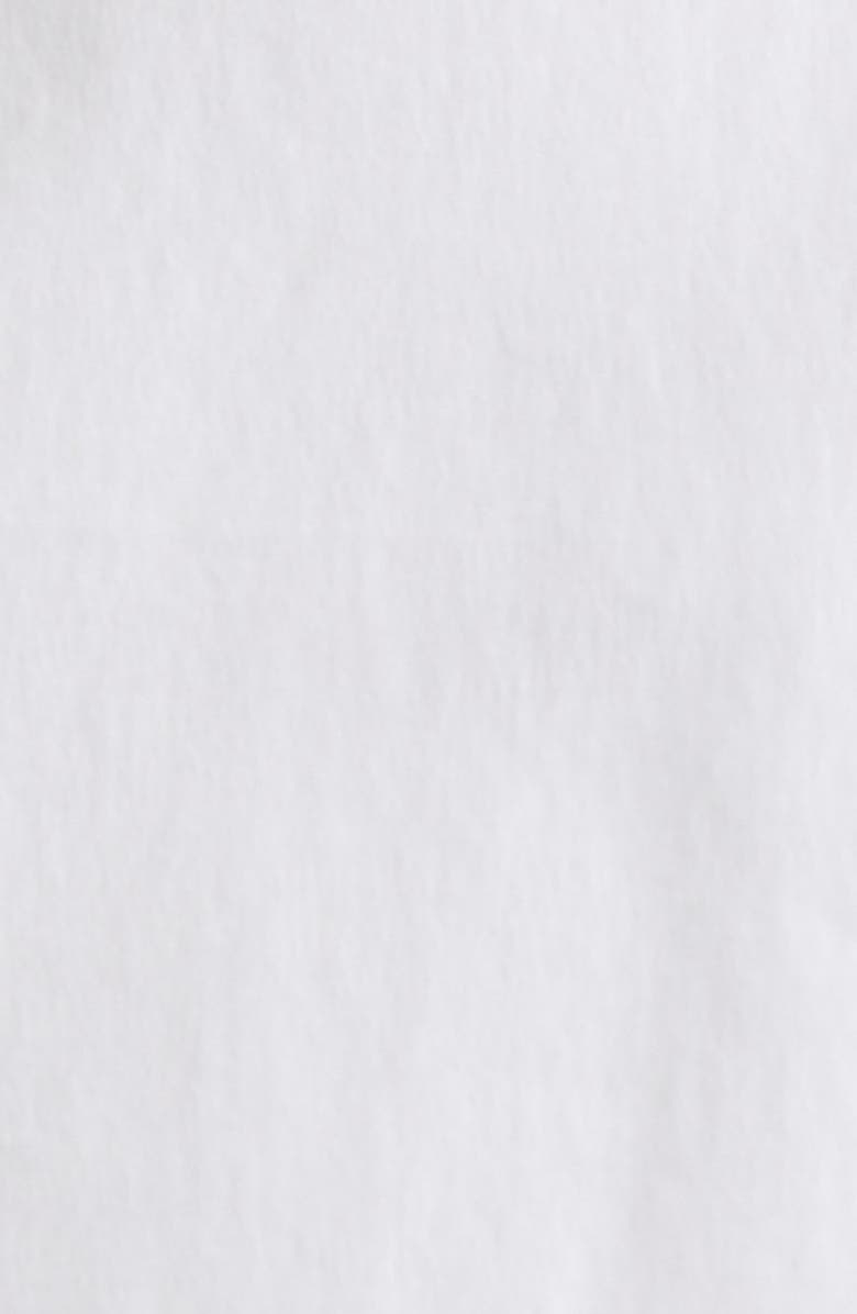 Max Mara Gamma Stretch Cotton Peplum Shirt, Alternate, color, Optical White