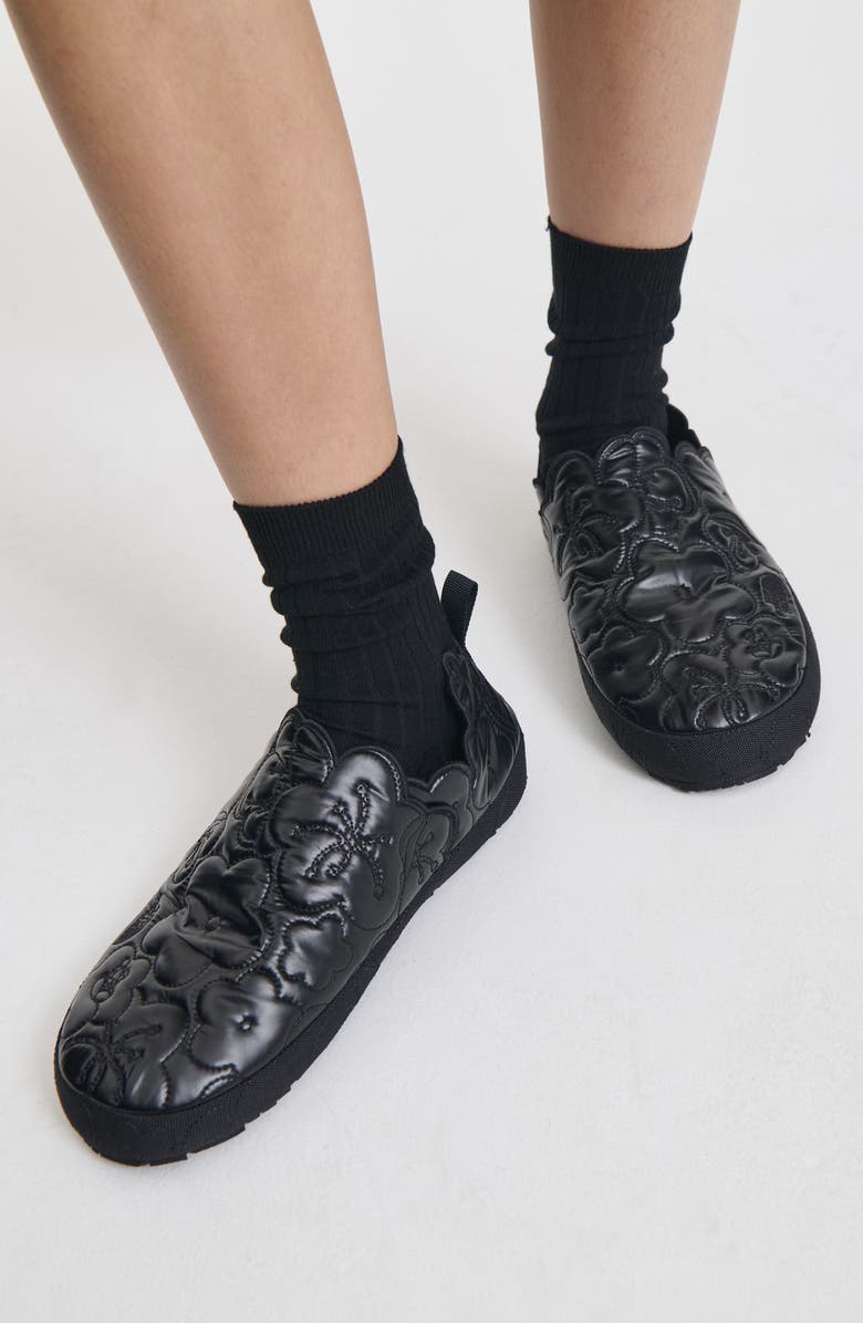 Cecilie Bahnsen x The North Face Quilted Water Repellent Slip-On, Alternate, color, Tnf Black-Tnf Black