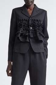 Comme des Garçons Girl Ruffle Gabardine Jacket