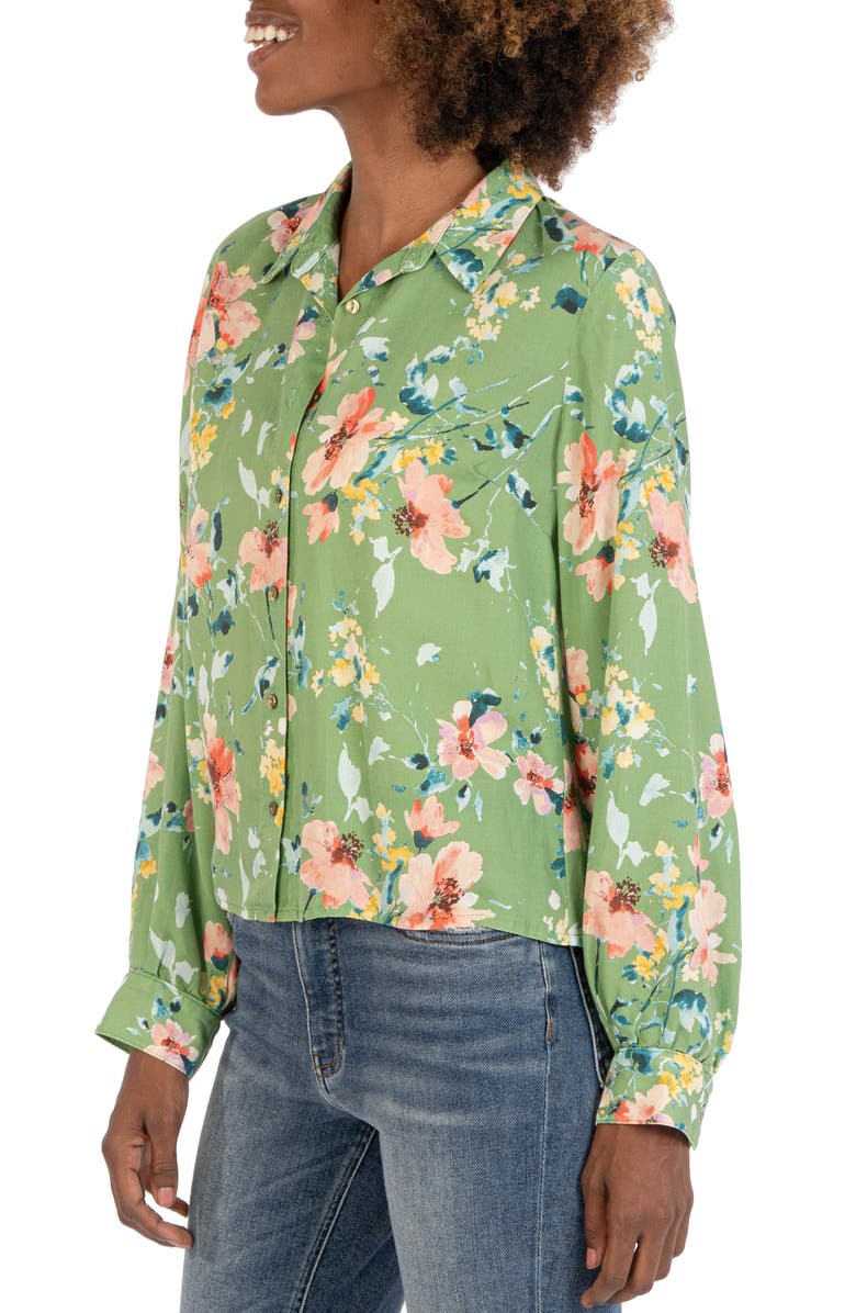 KUT from the Kloth Alpha Floral Button-Up Shirt, Alternate, color, 