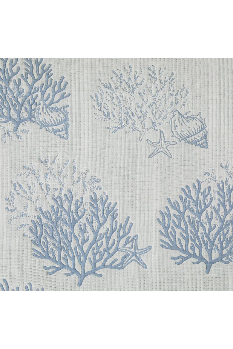 Seaside Denim Bedding Quilt Collection - Machine Washable, Alternate, color, Blue