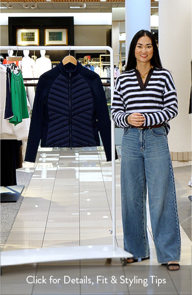 Hybrid Quilted V-Down Golf Jacket, sales video thumbnail