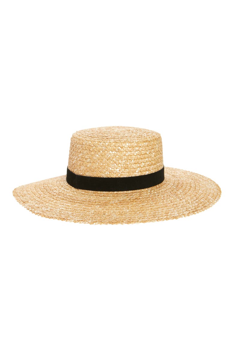 Mira Straw Boater, Main, color, MAPLE